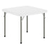Granite White |#| Indoor/Outdoor Granite White Kids Bi-Fold Plastic Folding Table - 24x24