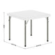 Granite White |#| Indoor/Outdoor Granite White Kids Bi-Fold Plastic Folding Table - 24x24