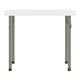 Granite White |#| Indoor/Outdoor Granite White Kids Bi-Fold Plastic Folding Table - 24x24