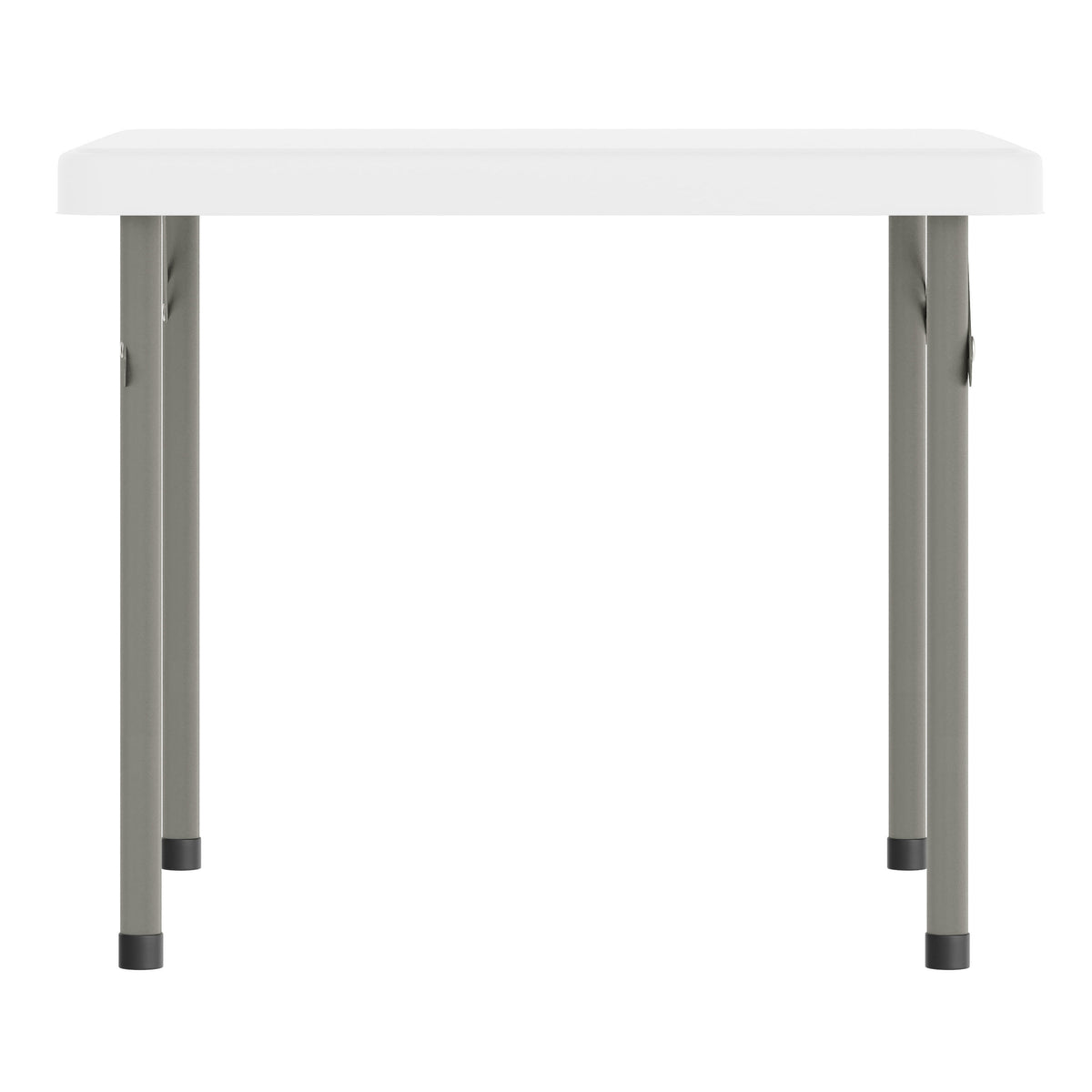 Granite White |#| Indoor/Outdoor Granite White Kids Bi-Fold Plastic Folding Table - 24x24