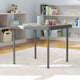 Granite Gray |#| Indoor/Outdoor Granite Gray Kids Bi-Fold Plastic Folding Table - 24x24