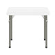 Granite White |#| Indoor/Outdoor Granite White Kids Bi-Fold Plastic Folding Table - 24x24