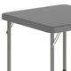 Granite Gray |#| Indoor/Outdoor Granite Gray Kids Bi-Fold Plastic Folding Table - 24x24
