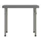 Granite Gray |#| Indoor/Outdoor Granite Gray Kids Bi-Fold Plastic Folding Table - 24x24