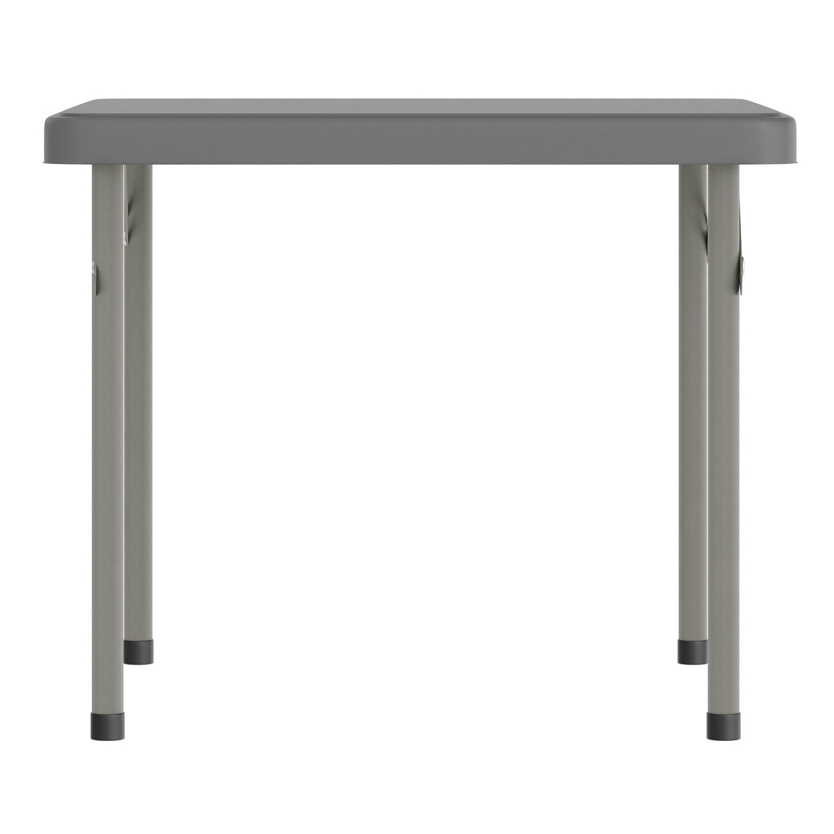 Granite Gray |#| Indoor/Outdoor Granite Gray Kids Bi-Fold Plastic Folding Table - 24x24