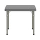 Granite Gray |#| Indoor/Outdoor Granite Gray Kids Bi-Fold Plastic Folding Table - 24x24