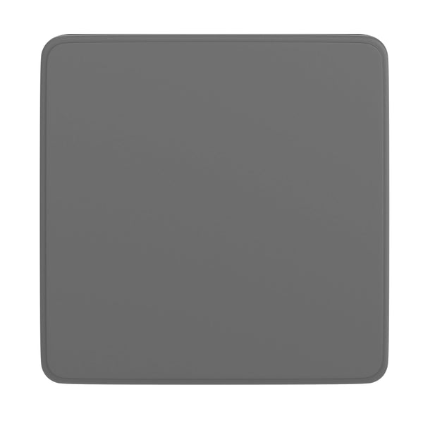 Granite Gray |#| Indoor/Outdoor Granite Gray Kids Bi-Fold Plastic Folding Table - 24x24