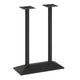 Black |#| Commercial 27x15 All Weather Double Table Base for 30" x 48" Tabletops in Black
