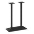 Black |#| Commercial 27x15 All Weather Double Table Base for 30" x 48" Tabletops in Black