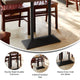 Black |#| Commercial 27x15 All Weather Double Table Base for 30" x 48" Tabletops in Black