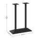 Black |#| Commercial 27x15 All Weather Double Table Base for 30" x 48" Tabletops in Black