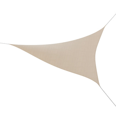Palmetto Triangle Sun Sail Shade Canopy with Included Nylon Attachment Ropes - View 1