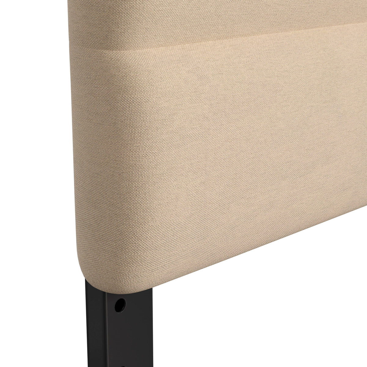 Cream,Full |#| Universal Fit Tufted Upholstered Headboard in Cream Fabric - Full