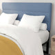 Blue,Queen |#| Universal Fit Tufted Upholstered Headboard in Blue Fabric - Queen