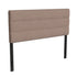 Taupe,Queen |#| Universal Fit Tufted Upholstered Headboard in Taupe Fabric - Queen