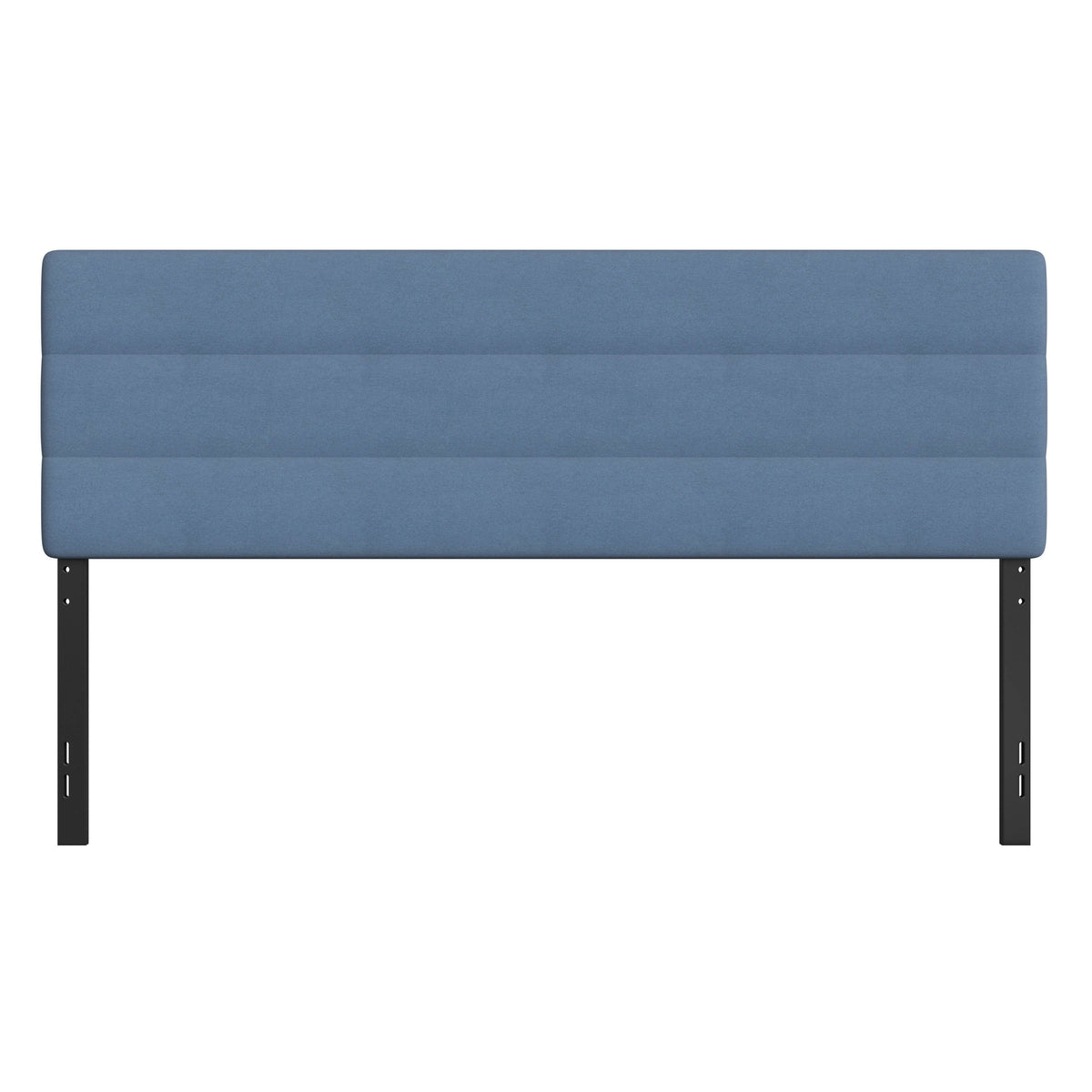 Blue,King |#| Universal Fit Tufted Upholstered Headboard in Blue Fabric - King