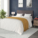 Gray,Queen |#| Universal Fit Tufted Upholstered Headboard in Gray Fabric - Queen