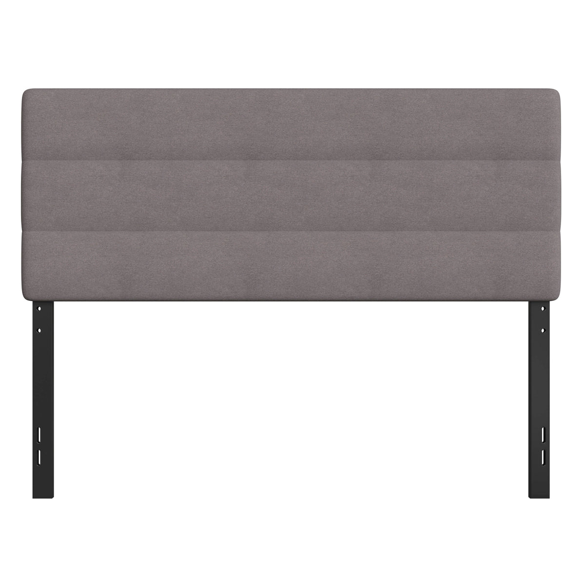 Gray,Queen |#| Universal Fit Tufted Upholstered Headboard in Gray Fabric - Queen