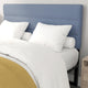 Blue,Queen |#| Universal Fit Tufted Upholstered Headboard in Blue Fabric - Queen