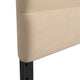 Cream,Queen |#| Universal Fit Tufted Upholstered Headboard in Cream Fabric - Queen