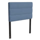 Blue,Twin |#| Universal Fit Tufted Upholstered Headboard in Blue Fabric - Twin