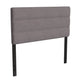 Gray,Full |#| Universal Fit Tufted Upholstered Headboard in Gray Fabric - Full