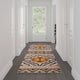 Orange,3' x 10' |#| Southwestern Style Diamond Patterned Indoor Area Rug - Orange - 3' x 10'