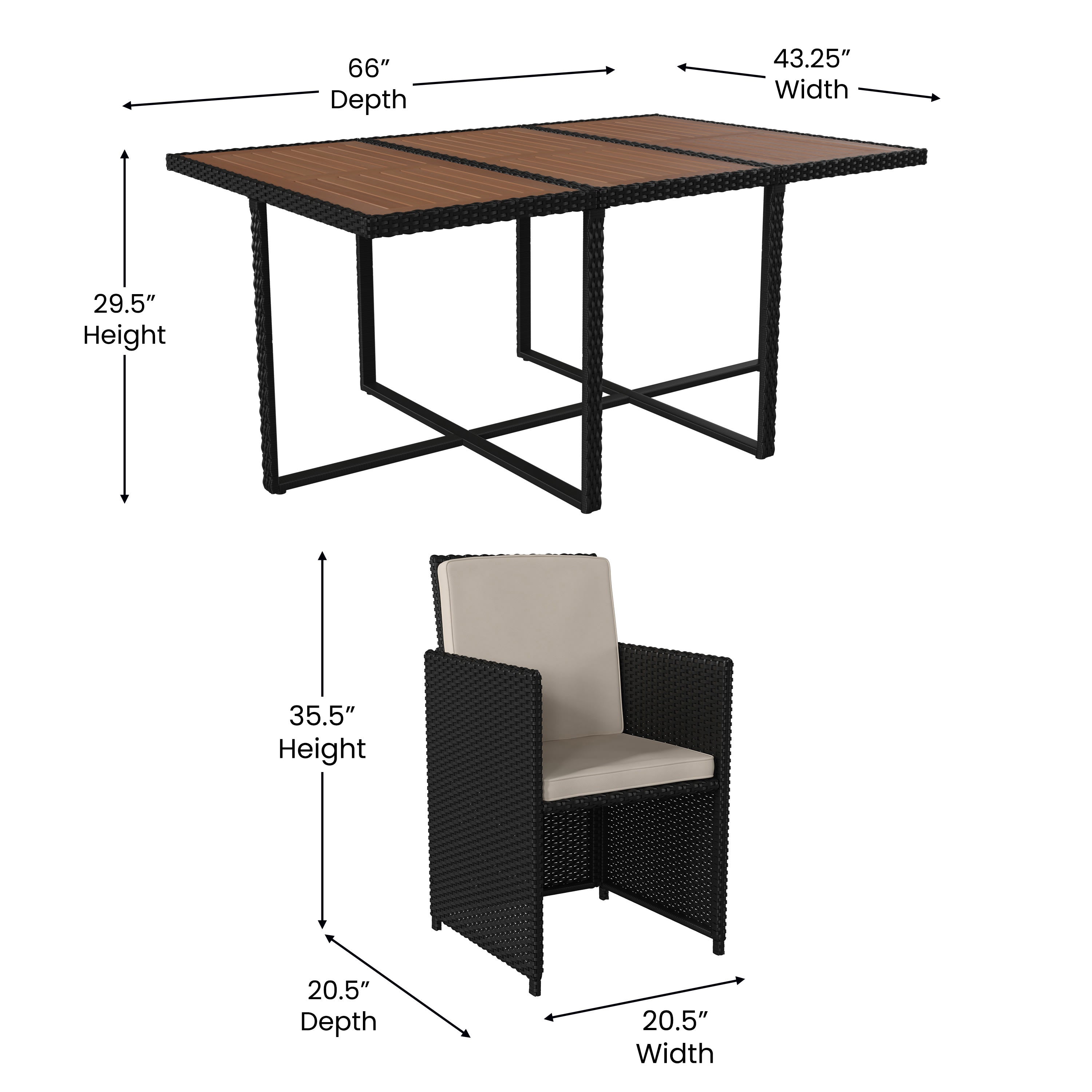 Modular best sale outdoor dining