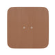 Teak |#| All-Weather Polystyrene Seat for Colorful Metal Stools and Chairs - Teak