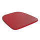 Red |#| All-Weather Polystyrene Seat for Colorful Metal Stools and Chairs - Red