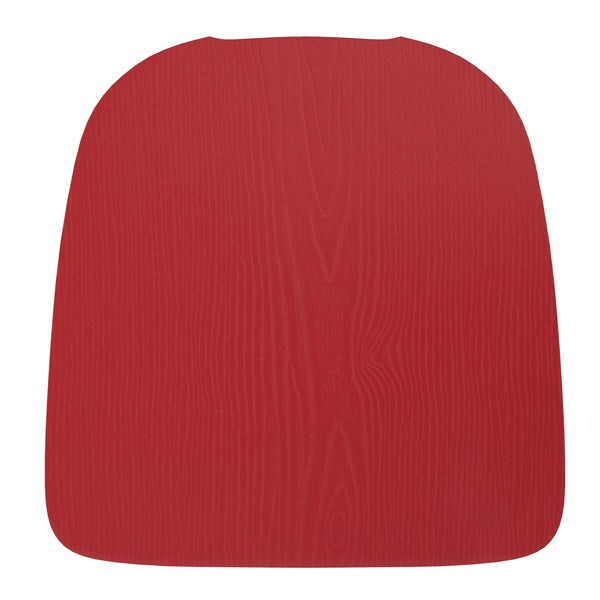 Red |#| All-Weather Polystyrene Seat for Colorful Metal Stools and Chairs - Red