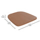 Teak |#| All-Weather Polystyrene Seat for Colorful Metal Stools and Chairs - Teak