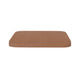 Teak |#| All-Weather Polystyrene Seat for Colorful Metal Stools and Chairs - Teak