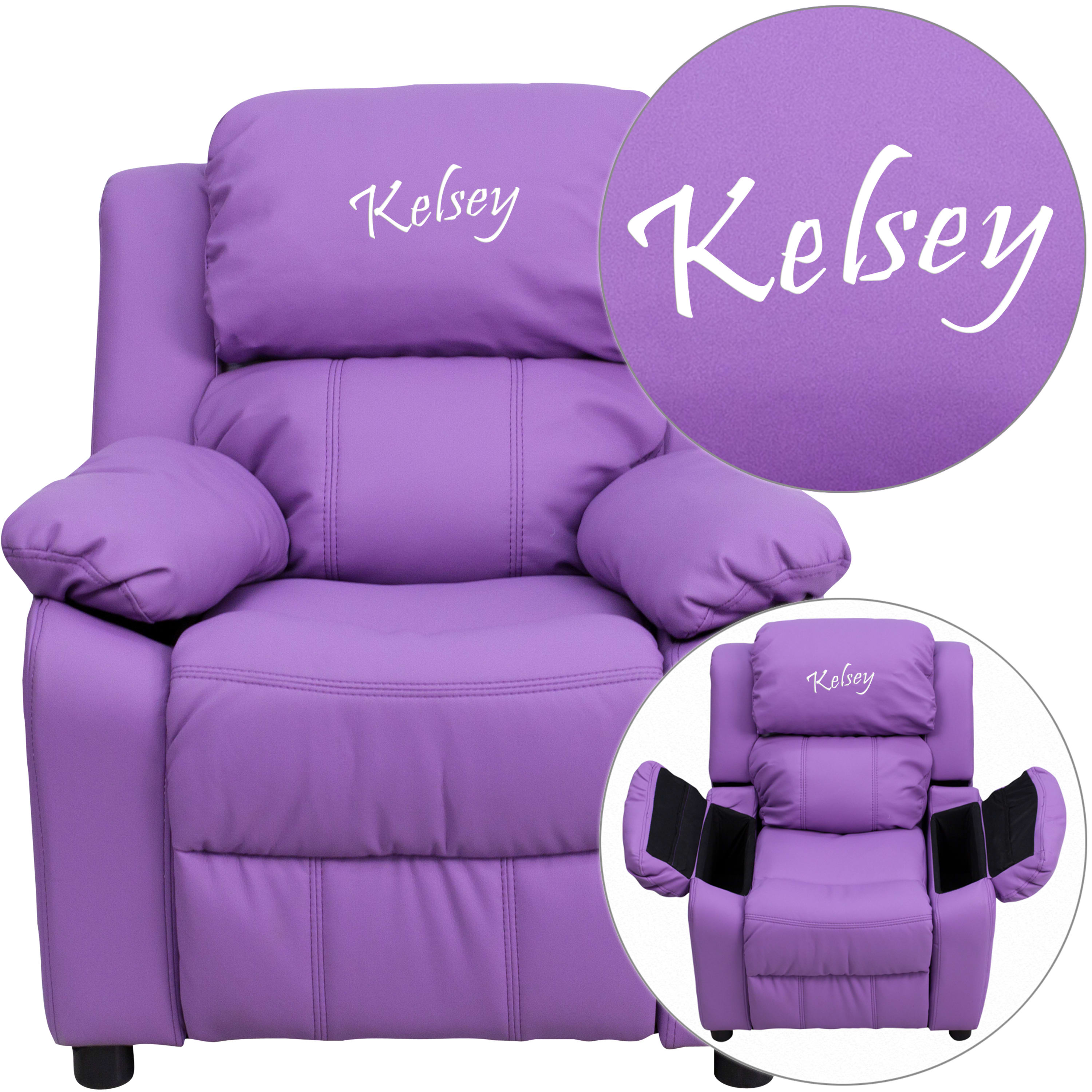 Personalized deals kids recliners