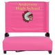 Pink |#| Personalized 500 lb. Rated Stadium Chair-Handle-Padded Seat, Pink