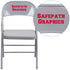 Personalized HERCULES Series Triple Braced & Double Hinged Metal Folding Chair