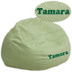 Green Dot |#| Personalized Oversized Green Dot Refillable Bean Bag Chair for Kids and Adults