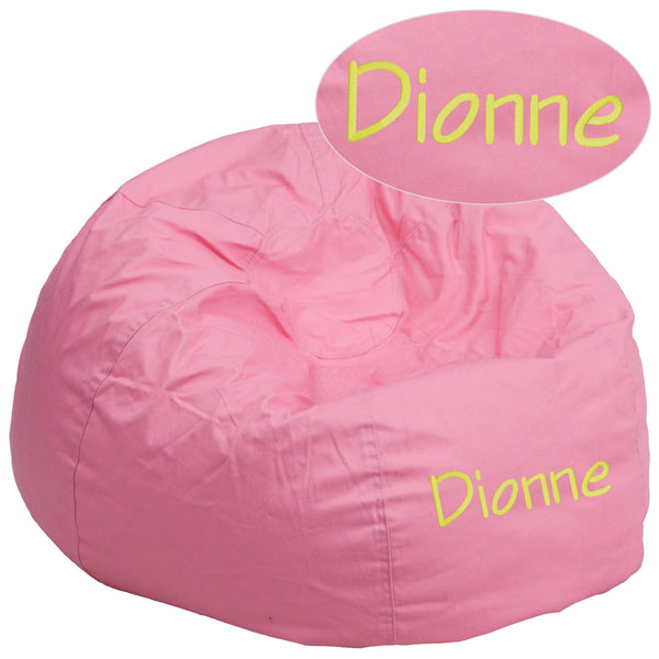 Light Pink |#| Embossed Oversized Solid Light Pink Refillable Bean Bag Chair for Kids & Adults