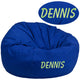 Royal Blue |#| Embossed Oversized Solid Royal Blue Refillable Bean Bag Chair for Kids & Adults