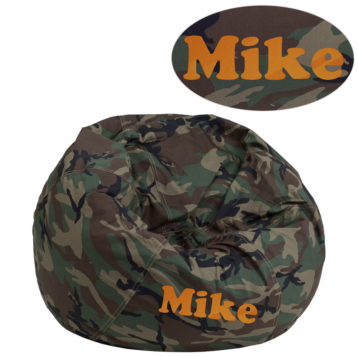 Camouflage |#| Personalized Small Camouflage Refillable Bean Bag Chair for Kids and Teens