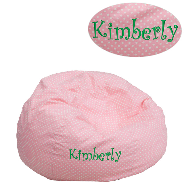 Personalized Small Bean Bag Chair for Kids and Teens - View 1