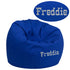 Royal Blue |#| Personalized Small Solid Royal Blue Refillable Bean Bag Chair for Kids and Teens