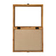 Weathered Brown,11.5"W x 2"D x 14"H |#| Solid Pine Weathered Brown Shadow Display Case with Linen Liner - 11 x 14