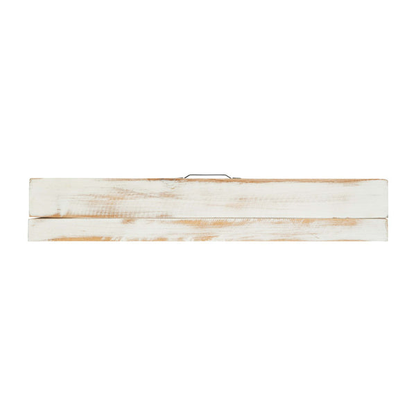 White Wash,18.5"W x 2"D x 23.5"H |#| Solid Pine Whitewash Shadow Display Case with Linen Liner - 18 x 24