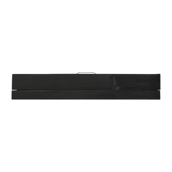 Black,11.5"W x 2"D x 14"H |#| Solid Pine Black Shadow Display Case with Linen Liner - 11 x 14