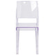 Transparent Stacking Side Chair - Armless Side Chair - Resin Stack Chair