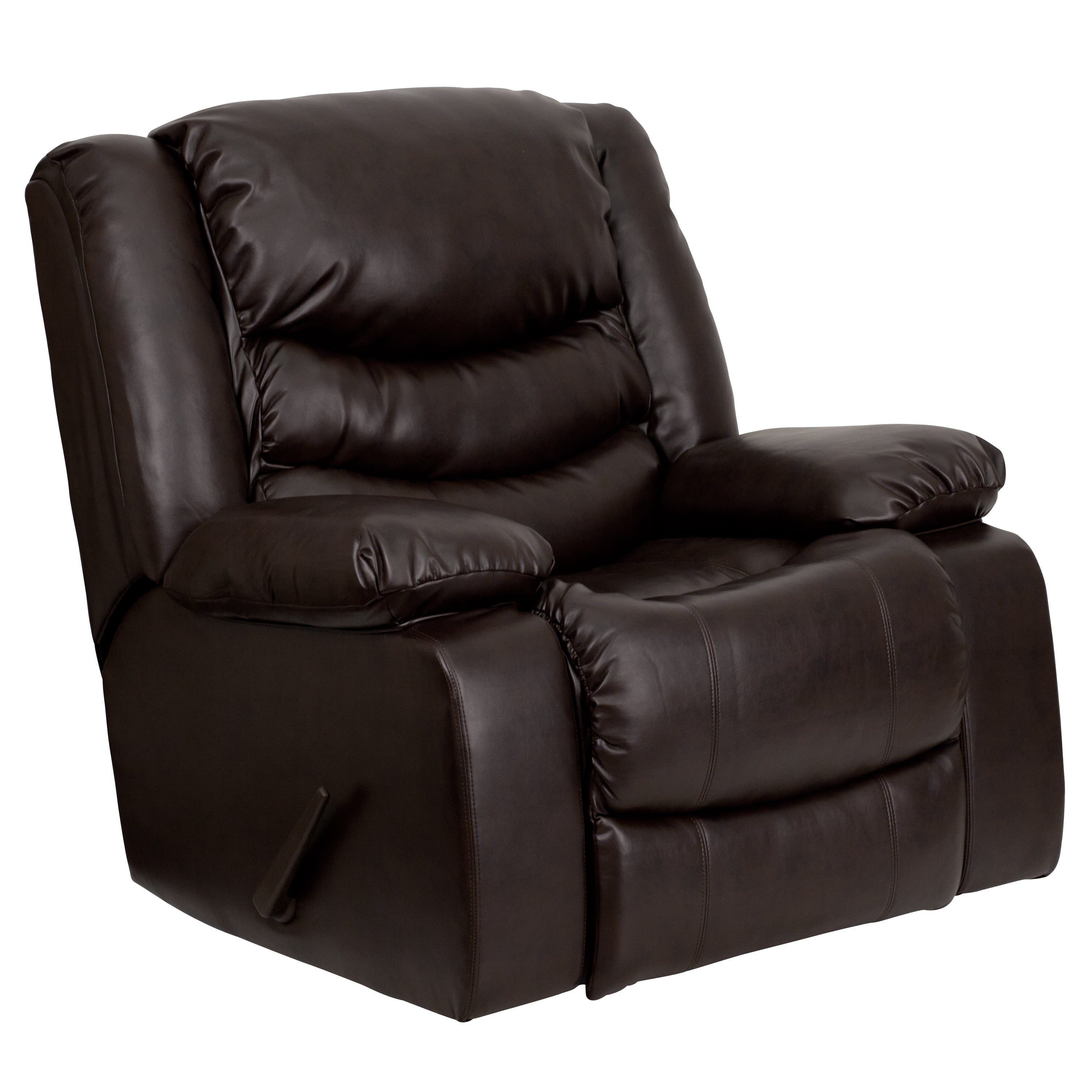 LeatherSoft Rocker Recliner MEN DSC01078 BRN BizChair