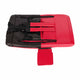 Red |#| Backpack Reclining Padded Stadium Chairs with Armrests & Storge Pockets in Red