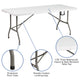 Blue |#| 10' x 10' Blue Pop Up Canopy, Folding Table and 4 White Folding Chairs Bundle