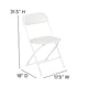 Blue |#| 8' x 8' Blue Pop Up Canopy, Folding Table and 4 White Folding Chairs Bundle